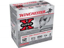 Winchester 12 Gauge Xpert High Velocity Ammunition WEX122 2-3/4" 1-1/16 oz #2 Non-Toxic Steel Shot 1550fps 250 rounds