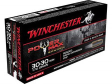 Winchester 30-30 Power Max X30303BP 170 gr Bonded Rapid Expansion PHP 20 rounds