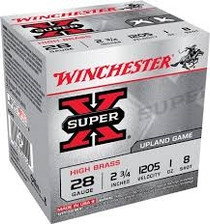 Winchester 28 Gauge Ammunition X28H8 Super-X High Brass 2-3/4" 8 shot 1 oz 1205fps 25 rounds