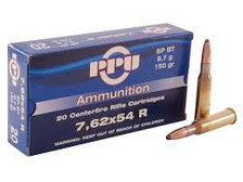 Prvi PPU 7.62x54mm Rimmed Russian Ammunition PP76254S 150 Grain Soft Point 20 Rounds