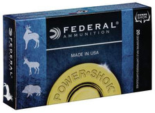 Federal 6.5 Creedmoor Ammunition Power-Shok 65CRDB 140 Grain Jacketed Soft Point 20 Rounds