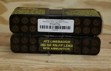 P.C.I. 475 Linebaugh Ammunition PC475L 380 Grain Flat Point 20 Rounds