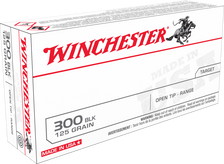 Winchester 300 AAC Blackout Ammunition Best Value USA300BLK 125 Grain Open Tip Case of 200 Rounds