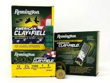 Remington 12 Gauge Ammunition American Clay & Field HT12L8 2-3/4" 8 Shot 1oz 1200fps Case of 250 Rounds