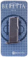 Beretta USA 9mm Magazine 6 Rounder JM6NANO9 (Stainless Steel)