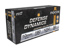 Fiocchi 10mm Auto Ammunition 10APHP 180 Grain Jacketed Hollow Point 50 Rounds