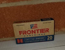 Hornady 5.56 NATO Ammunition Frontier FR280 62 Grain Spire Point Case of 500 Rounds