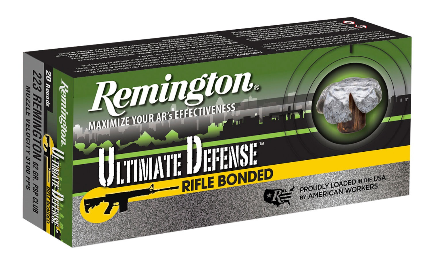 Federal 223 Rem Ammunition LE223T3 62 Grain Tactical Bonded Soft Point ...