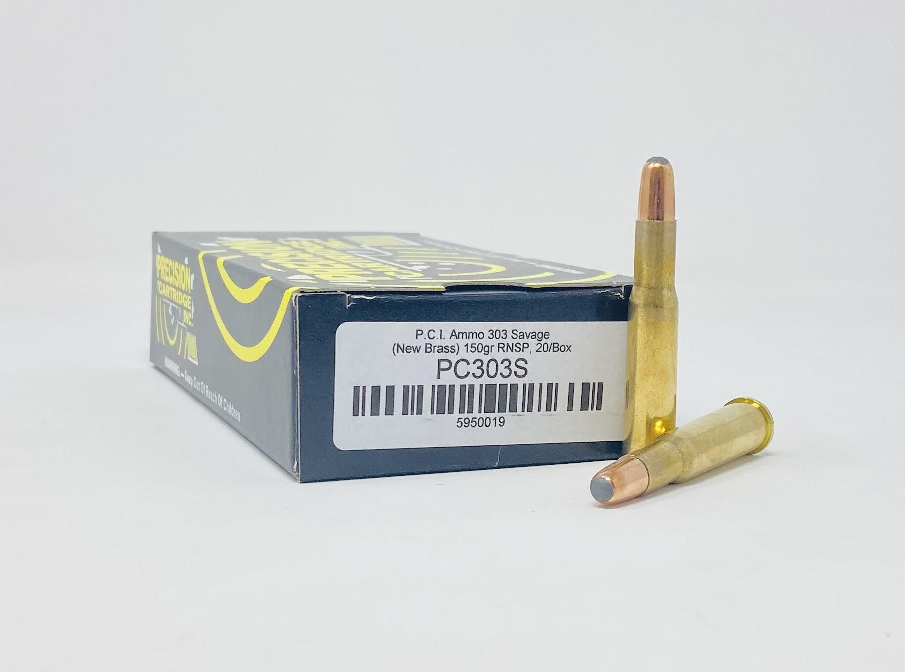 P.C.I. 50-90 Sharps Ammunition PC5090S 450 Grain Lead Rounds Nose Flat ...