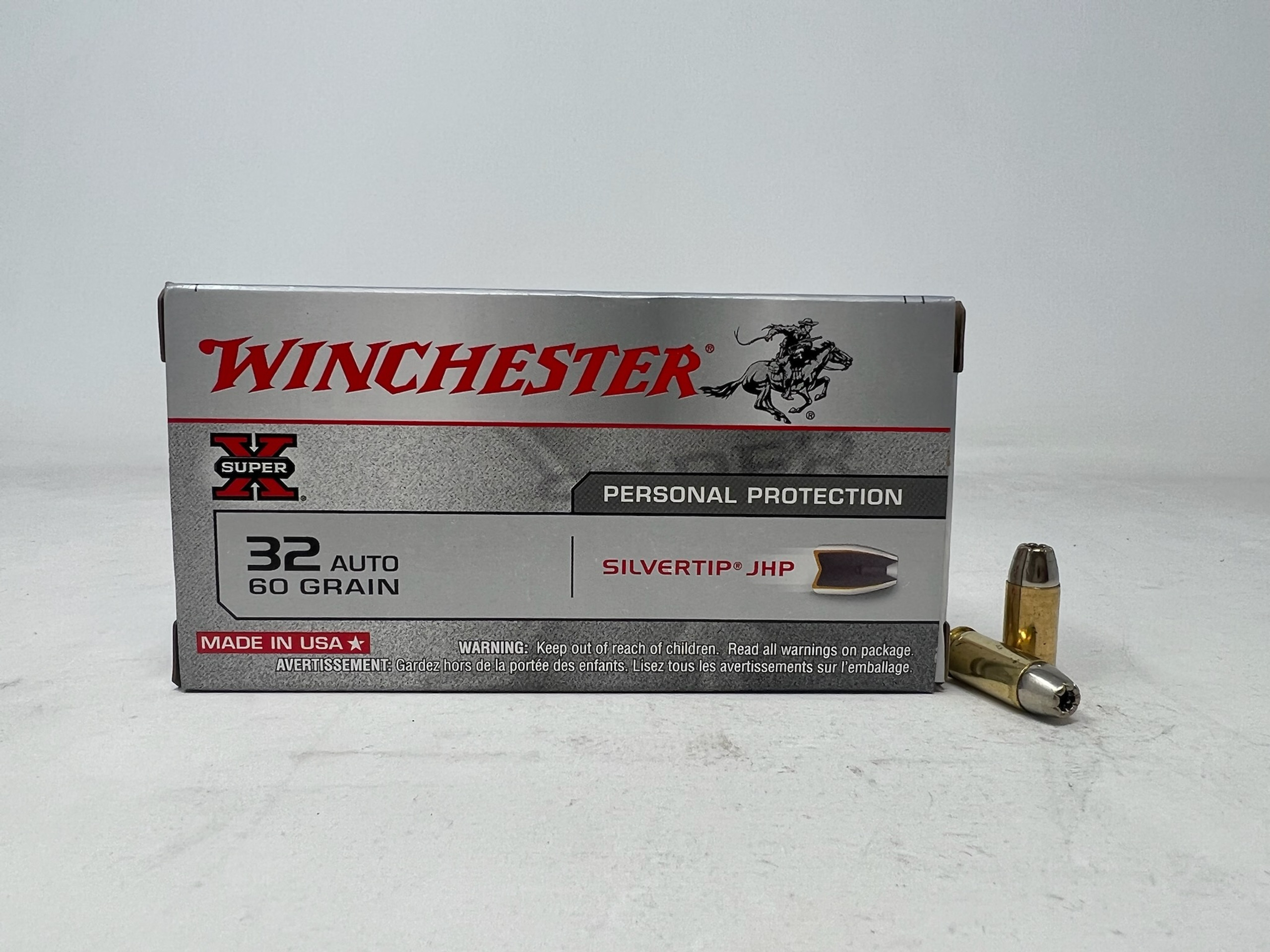 Winchester 22 Win Mag Ammunition Silvertip W22MST 40 Grain Defense ...