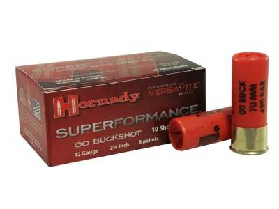 Hornady 12 Gauge Ammunition TAP H86265 00 Buck Reduced Recoil Versatite