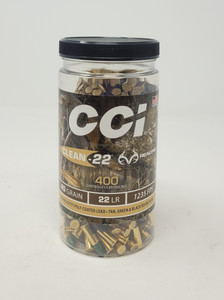 CCI Realtree 22LR Ammunition CCI966CC 40 Grain Clean Fire Round Nose Tan, Green, and Black 400 Rounds