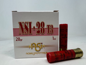 Nobel Sport Italia 28 Gauge Ammunition ANSH284CASE 2-3/4" 1oz #4 Shot Max Dram 1250 fps CASE 250 Rounds
