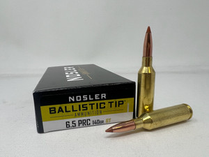 Nosler 6.5mm PRC Ammunition NOS43457 140 Grain Ballistic Tip 20 Rounds