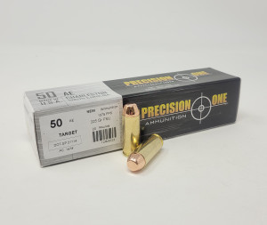 Precision One 50 AE Ammunition PONE1478 325 Grain Full Metal Jacket 20 Rounds