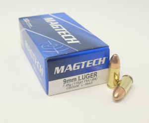 Magtech 9mm Ammunition 9A 115 Grain Full Metal Jacket 50 Rounds