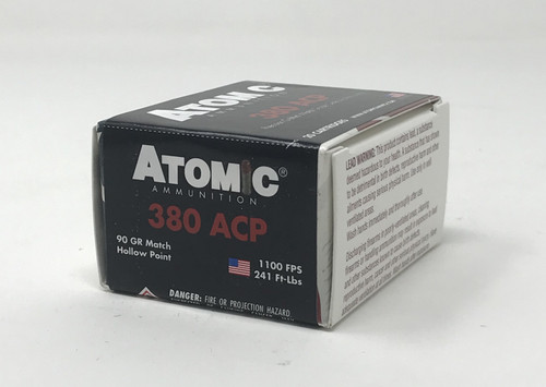 Atomic Ammunition 380 Auto 00453 90 Grain Hollow Point 20 Rounds