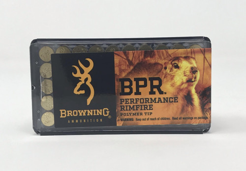 Browning 17 HMR Ammunition Performance Rimfire B195117050 17 Grain BPR Polymer Tip 50 Rounds