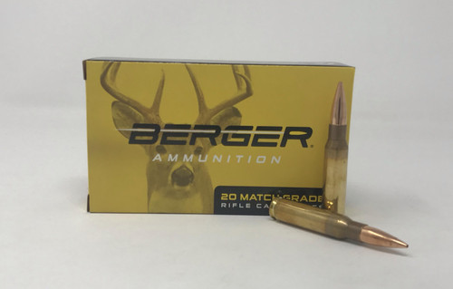 Berger 308 Winchester Ammunition Classic Hunter BER60070 185 Grain Match Grade Hollow Point 20 Rounds