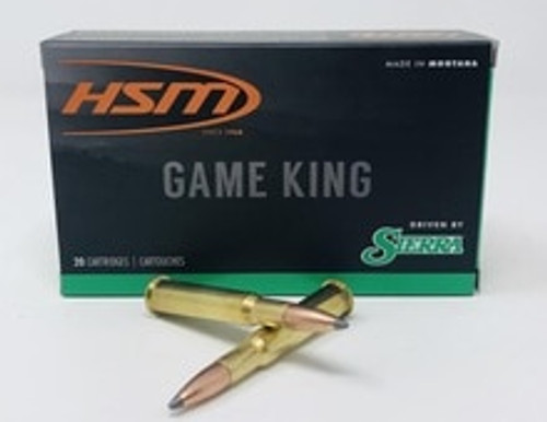HSM 30-40 Krag Ammunition 3040Krag11N 150 Grain SBT GameKing 20 Rounds