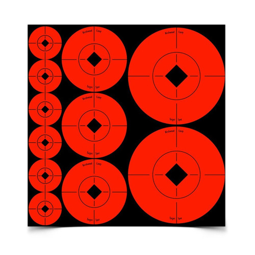 Birchwood Casey BC-33928 Target Sports Assorted Size Orange Targets