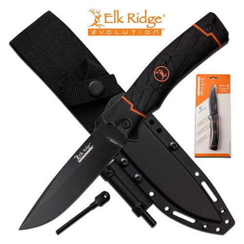Elk Ridge Evolution LED & Flint Fixed Blade Knife EREFIX010LED