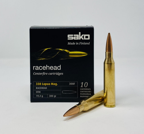 Sako 338 Lapua Mag Ammunition Racehead Hollow Point CASE 200 Rounds