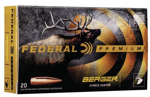 Federal 300 Win Mag Ammunition GM300WMBH1 Gold Medal 215 Grain Berger Open Tip 20 Rounds