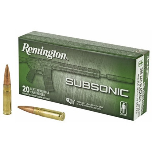 Remington 300 AAC Blackout Ammunition S300AAC4 220 Grain Subsonic OFTB 20 Rounds