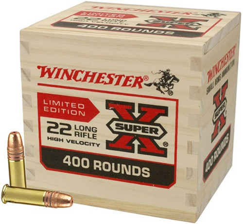 Winchester 22 Long Rifle Ammunition 22LR400WB 36 Grain Lead Hollow Point 400 Rounds