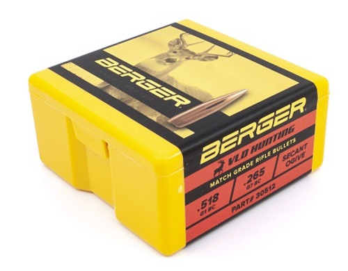 Berger 30 Cal (.308 Dia) Reloading Bullets 175 Grain VLD Hunting 100 Pieces