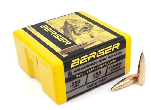 Berger 30 Cal (.308 Dia) Reloading Bullets 185 Grain Juggernaut OTM 100 Pieces