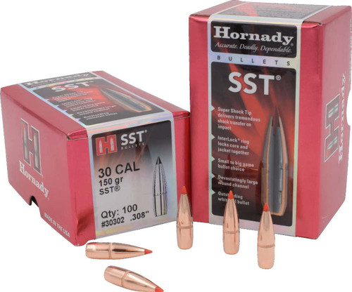 Hornady 30 Cal (.308 Dia) Reloading Bullets 150 Grain 30302 Super Shock Tip 100 Pieces