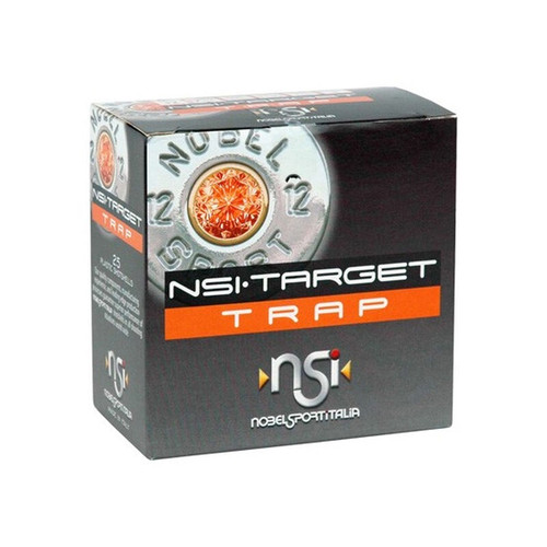 Nobel Sport Italia 12 Gauge Ammunition ANSL1285CASE 2-3/4" 1-1/8oz 8-1/2 Shot Trap 1145fps CASE 250 Rounds