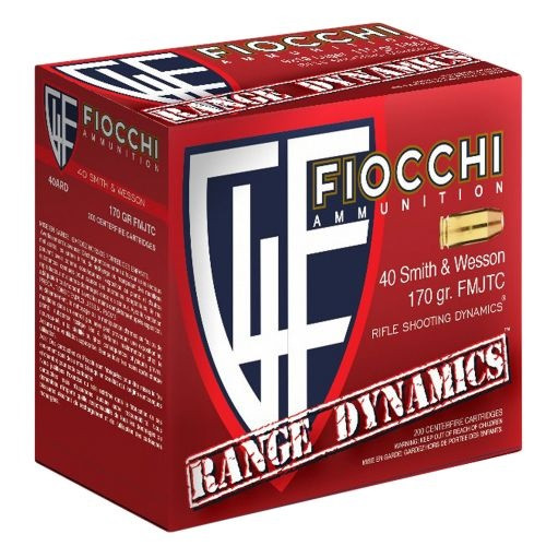 Fiocchi 40 S&W Ammunition FI40ARD 170 Grain Full Metal Jacket TC 200 Rounds