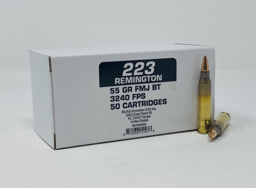 Geco 223 Rem Ammunition GECO581050050 55 Grain Full Metal Jacket 50 Rounds