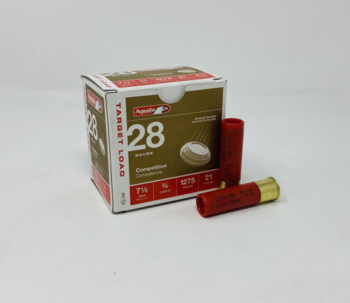 Aguila 28 Gauge Ammunition 1CHB2837CASE 7-1/2 Shot 2-3/4" 3/4 oz CASE 500 Rounds