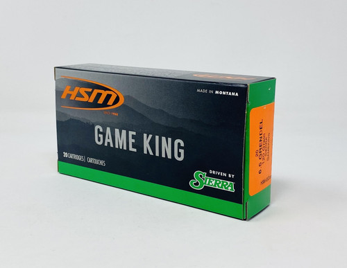 HSM 6.5 Grendel Ammunition HSM65GRENDEL-1-N 120 Grain Sierra Gameking 20 Rounds