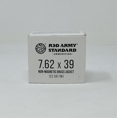 Century Red Army 7.62x39mm Ammunition AM3265 122 Grain Non-Magnetic Full Metal Jacket 20 Rounds