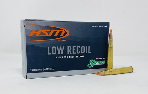 HSM 270 Winchester Ammunition HSM27014N 130 Grain Sierra Low Recoil Ballistic Tip 20 Rounds