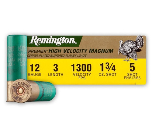 Remington 12 Gauge Ammunition PHV12M5 3" 1-3/4 oz 5 Shot 10 Rounds