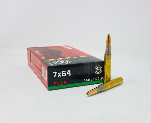 Geco 7x64 Ammunition GECO384140200 170 Grain Plus Jacketed Hollow Point 20 Rounds