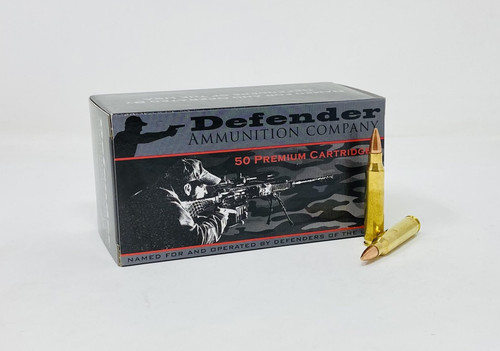 Defender 5.56x45mm NATO Ammunition DEF55655 55 Grain Full Metal Jacket 50 Rounds