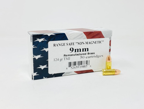 Triple R 9mm Luger *REMAN* Ammunition  3R9MM50R 124 Grain Total Metal Jacket 50 Rounds