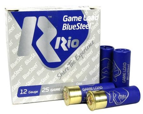 Rio 12 Gauge Game Load BlueSteel Ammunition GLBS286CASE 2-3/4" 1 oz #6 Shot CASE 250 Rounds