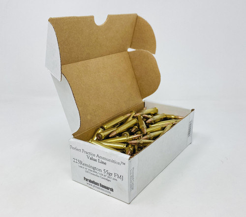 Parabellum Research 223 Rem *REMAN* Ammunition RNG-223REM-55-FMJ 55 Grain Full Metal Jacket 100 Rounds