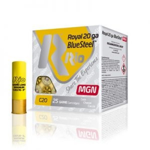 Rio Royal Blue Steel Magnum 20 Gauge Ammunition RBSM205CASE 3" 1oz #5 Shot CASE 250 Rounds