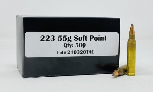 Outdoor Limited 223 Rem *REMAN Ammunition* DEF22355SPR 55 Grain Jacketed Soft Point 50 Rounds