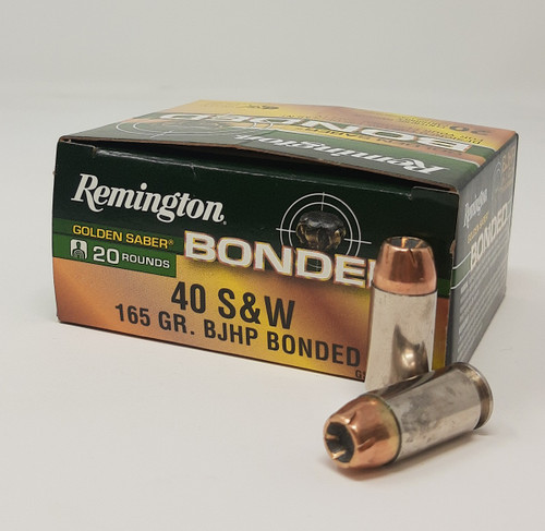Remington Golden Saber Bonded 40 S&W Ammunition R29363 165 Grain