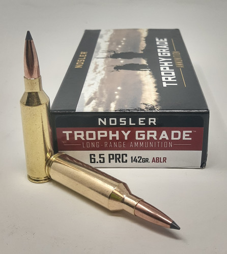 Nosler Trophy Grade 6.5mm PRC Ammunition NOS61232 142 Grain AccuBond Long Range Ballistic Tip 20 rounds